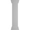 Ekena Millwork 10"W x 48"H Plain Newel Post with Peaked Capital & Base Trim (Installation kit included) NWL10X48PLP0B0 - alternate 8